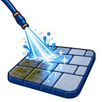 Patio cleaning icon