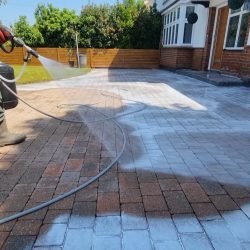 Soft Washing Driveway