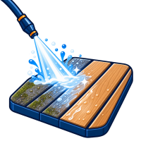 decking cleaning icon