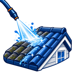 roof cleaning icon